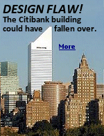 The base of the Citibank building is what makes the tower so unique. The bottom nine stories are stilts.